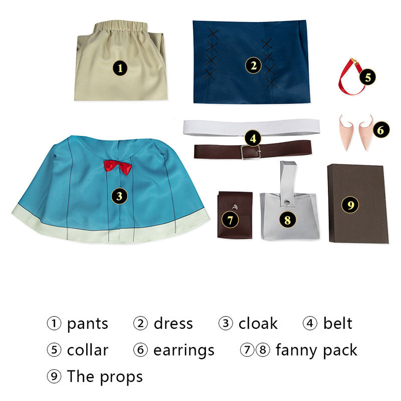 Delicious in Dungeon Marcille Donato Fullset Cosplay Costumes
