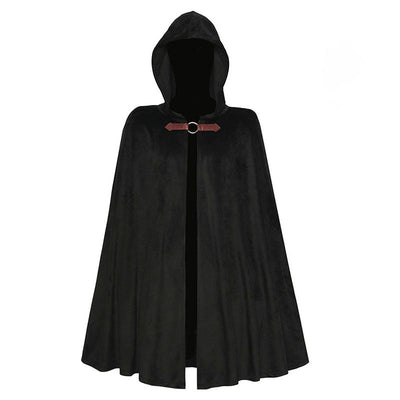 European Medieval Halloween Party Woolen Hooded Cloak Cosplay Costumes