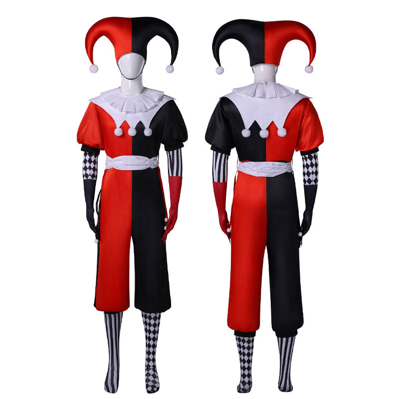 The Jester and the Queen Jester Halloween Cosplay Costumes