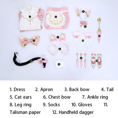 Overwatch Featured Shop Bundle: Nyan Café Kiriko Cosplay Costumes