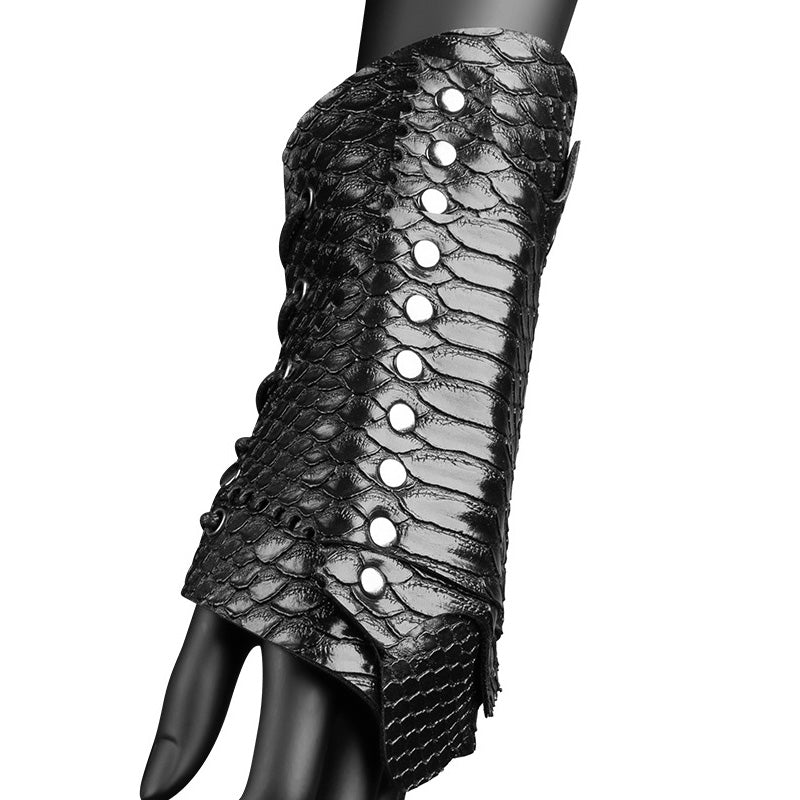 Steampunk Medieval Retro Snake Pattern Wristband Cosplay Props