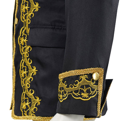 European Style Palace Opera Stage Performance Gold Studded Dress Cosplay Costumes