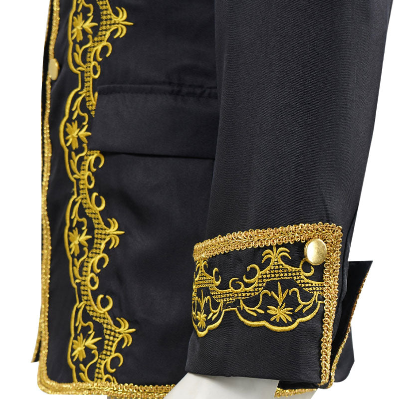 European Style Palace Opera Stage Performance Gold Studded Dress Cosplay Costumes