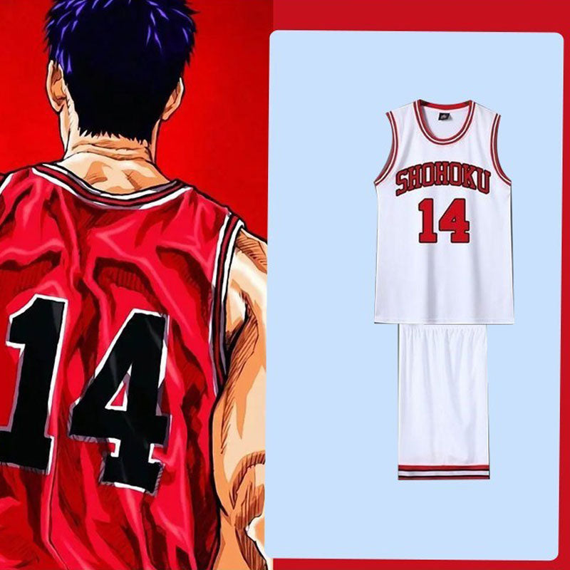 Anime Slam Dunk Kaede Rukawa Basketball Uniform Cosplay Costumes