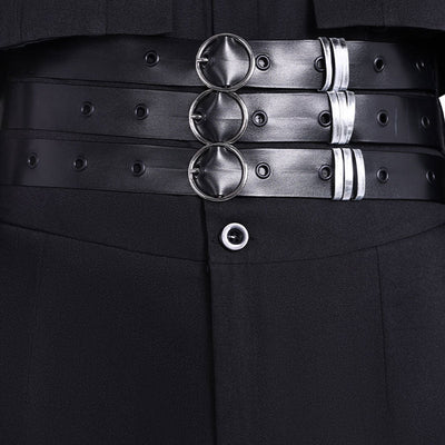 Tamon's B-Side Tamon Fukuharaa Black Vest Uniform Cosplay Costume