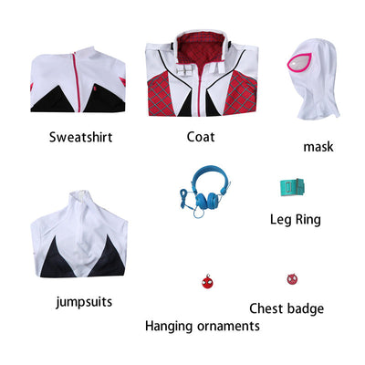 All New Spider Gwen: The Ghost Spider Gwen Stacy Cosplay Costume