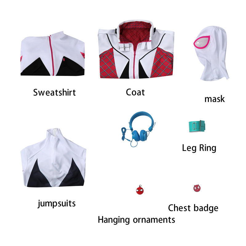 All New Spider Gwen: The Ghost Spider Gwen Stacy Cosplay Costume