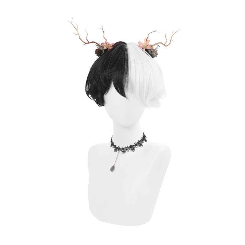 Women Fashion Wig Red Blue Black White Short Lolita Wigs