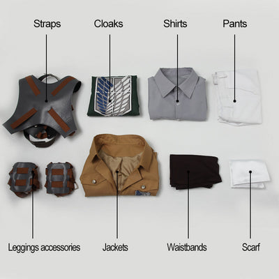 AOT Levi Ackerman Survey Corps Cosplay Costume
