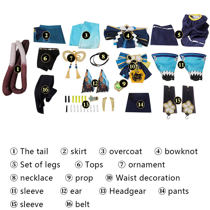 Game Genshin Impact Kirara Cosplay Costumes