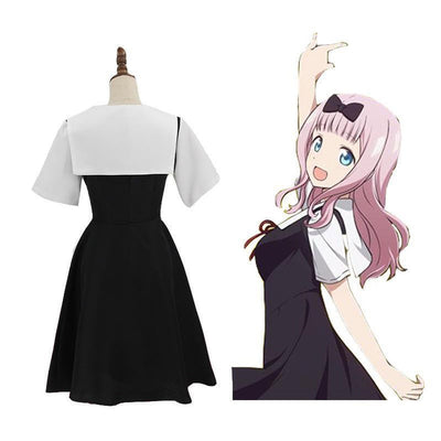 Anime Kaguya sama Love Is War Kaguya Shinomiya Short Sleeve Uniform Cosplay Costume