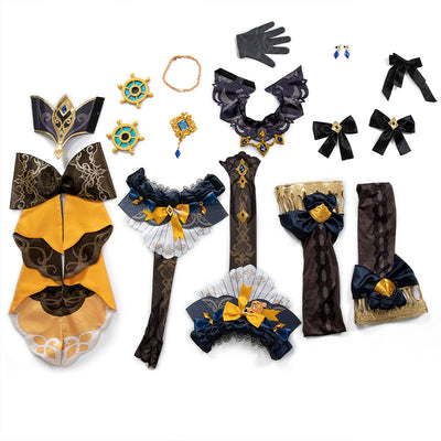 Game Genshin Impact Navia Fullset Cosplay Costume
