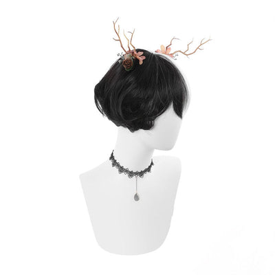 Women Fashion Wig Red Blue Black White Short Lolita Wigs