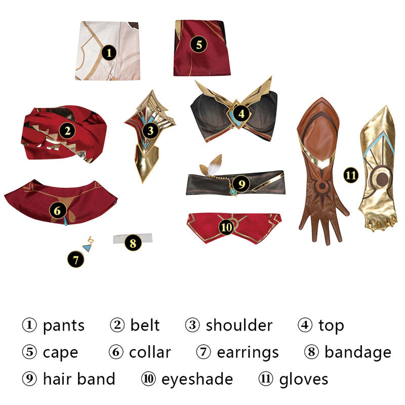 Game Genshin Impact Eremite Galehunter Cosplay Costumes