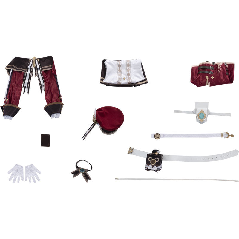 Game Genshin Impact Charlotte Cosplay Costumes With Hat
