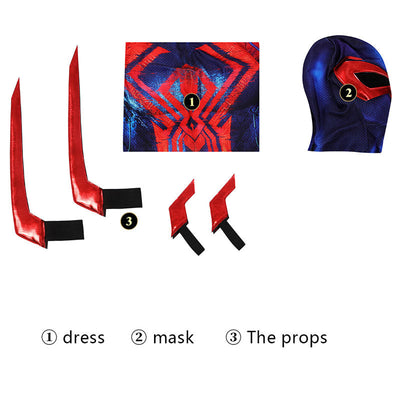 Spider-Man: Across The Spider-Verse Spider-Man 2099 Miguel O'Hara Jumpsuit Cosplay Costumes