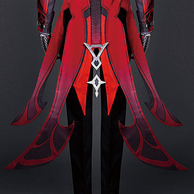 Game Genshin Impact Diluc Red Dead of Night Cosplay Costumes