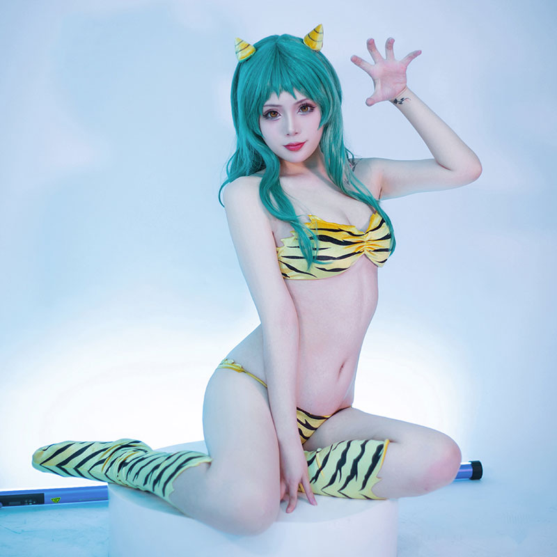 Anime Urusei Yatsura Lum Swimsuit Cosplay Costumes