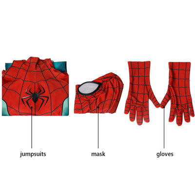PS5 Spider-Man Miles Morales Kids Jumpsuit Cosplay Costumes