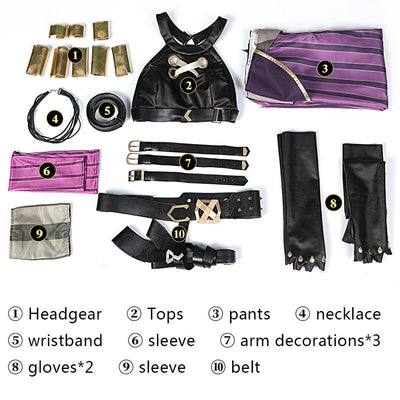 Game LOL Arcane Jinx Fullset Cosplay Costumes