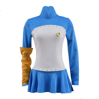 Anime The Seven Deadly Sins Elizabeth Liones Blue Dress Cosplay Costume