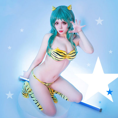 Anime Urusei Yatsura Lum Swimsuit Cosplay Costumes