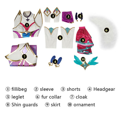 Game LOL Star Guardian 2022 Xayah Cosplay Costumes
