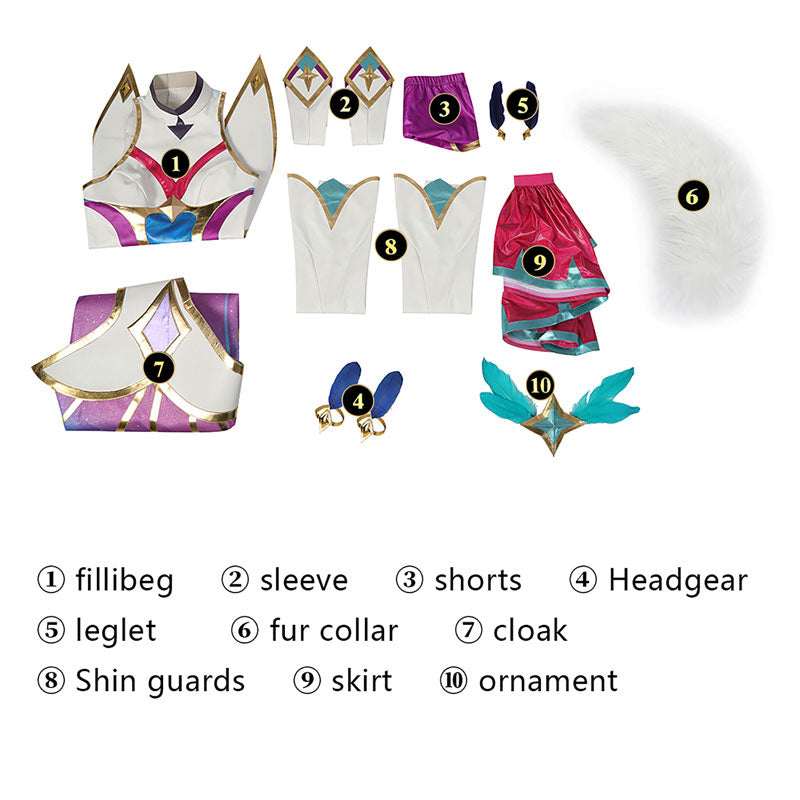 Game LOL Star Guardian 2022 Xayah Cosplay Costumes