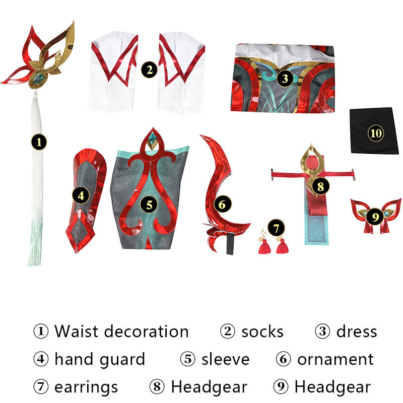 Game LOL Mythmaker Irelia Cosplay Costumes