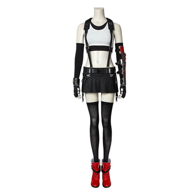Game Final Fantasy VII Remake FF7 Tifa Lockhart Outfits Cosplay Costume