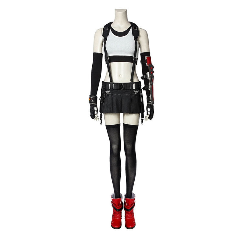 Game Final Fantasy VII Remake FF7 Tifa Lockhart Outfits Cosplay Costume