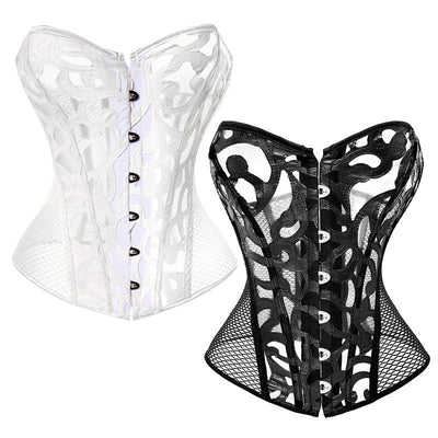 Palace Women's Tummy-control Mesh Breathable Tights Corset Cosplay Costumes