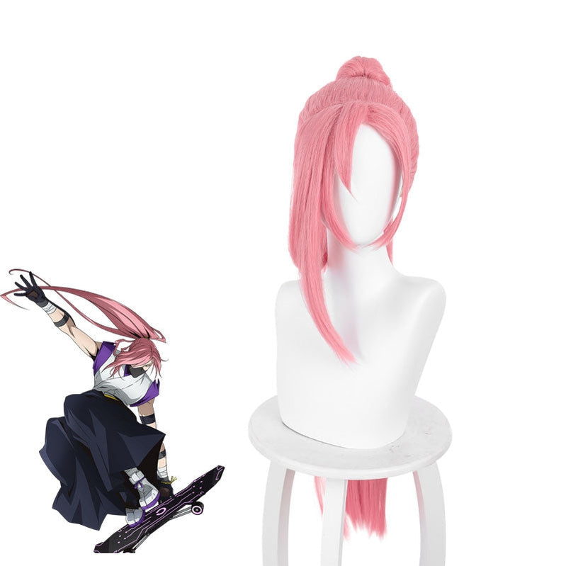 Anime SK∞ SK8 the Infinity Cherry Blossom Pink Long Ponytail Cosplay Wig