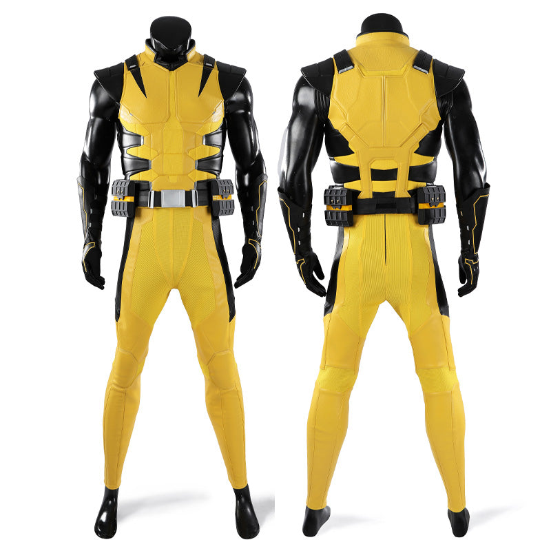 Marvel Wolverine Wolverine Yellow Battle Suit Cosplay Costumes