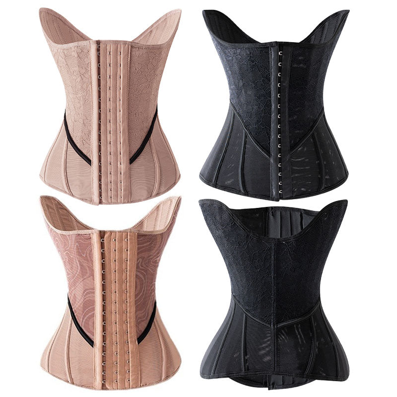 Women's Underbust Latex Sport Girdle Waist Trainer Corsets Hourglass Body Shaper