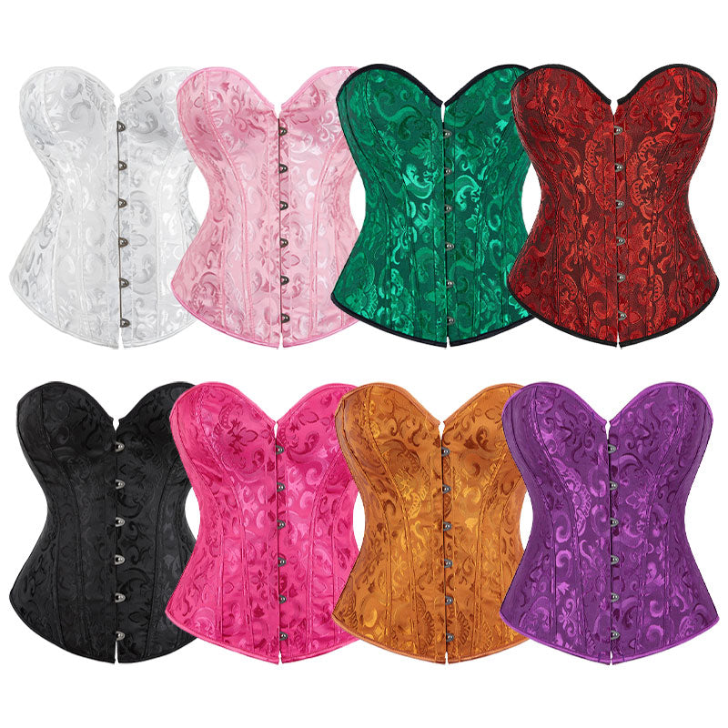 Court Style Bridal Corset Shaper Bust Lifting Waist Cinching Tight Bustier Camisole Tank Top Hourglass Shapewear