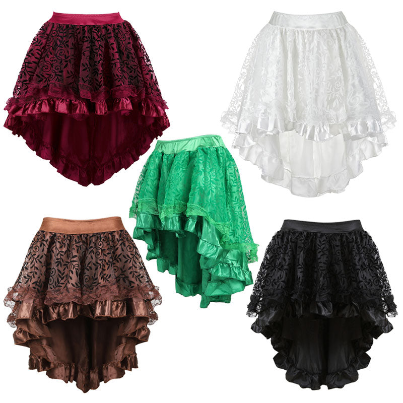 Tulle Skirts for Women Midi Long Tutu Court Ball Umbrella Skirt Mesh Layered Waist Halloween Skirts