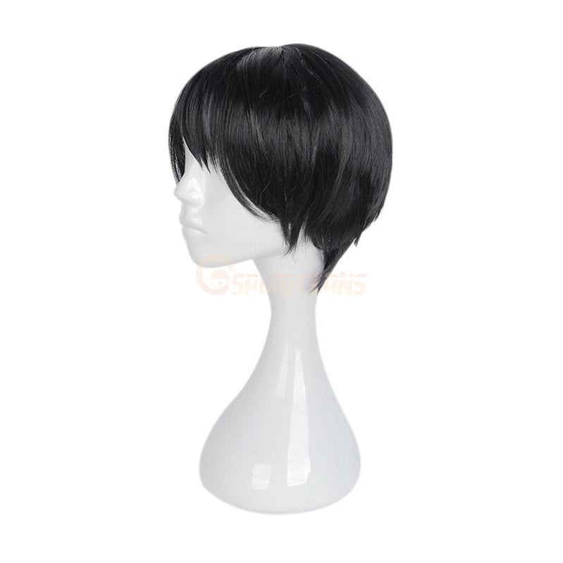 Anime Kakegurui Kaede Manyuda Short Black Men Cosplay Wigs