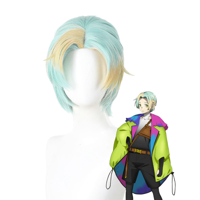 Gnosia Yuri Light Blue Cosplay Wigs