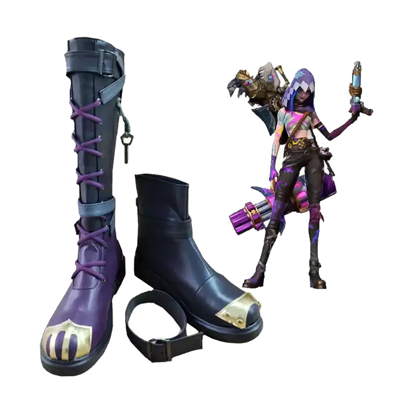 LOL Arcane Season 2 Jinx Cosplay Shoes