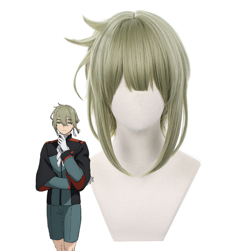 Mobile Suit Gundam: The Witch from Mercury Elan Ceres Green Cosplay Wig
