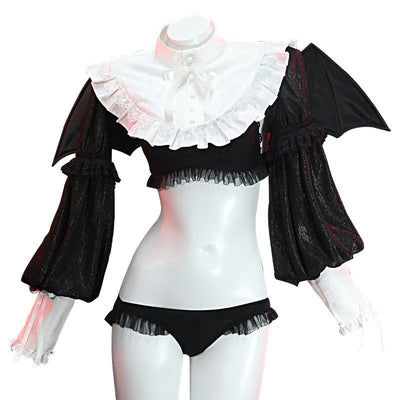 Anime My Dress-Up Darling Marin Kitagawa Rizu-Kyun Cosplay Costumes With Free Wing Props