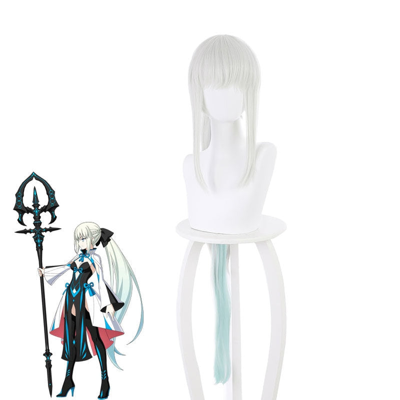 FGO Fate/Grand Order Morgan Berserker Long Ponytail Cosplay Wigs