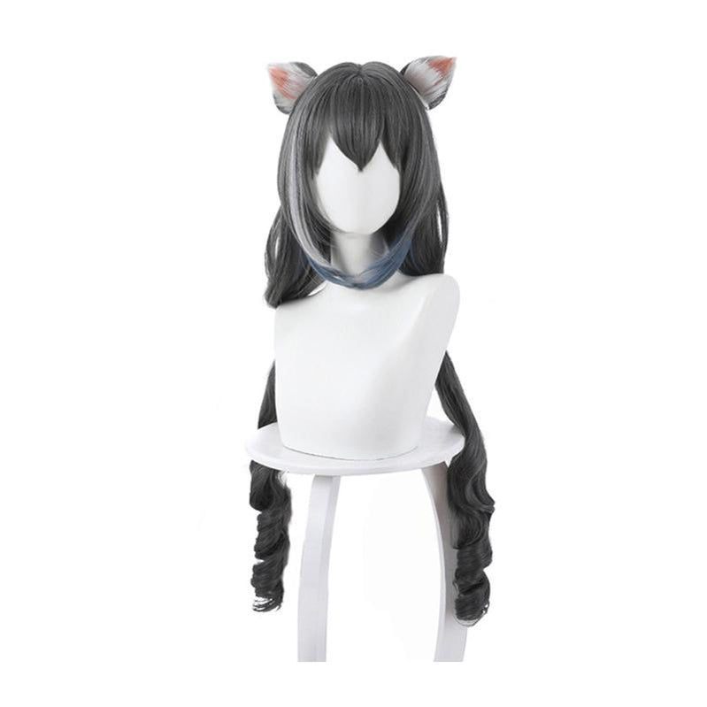 Princess Connect! Re:Dive Kiruya Momochiru Long Black Cosplay Wigs