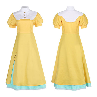 Cardcaptor Sakura Tomoyo Daidouji Yellow Dress  Cosplay Costumes