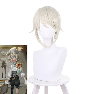 Game Identity V Edgar Valden Golden Ratio Milky White Cosplay Wigs
