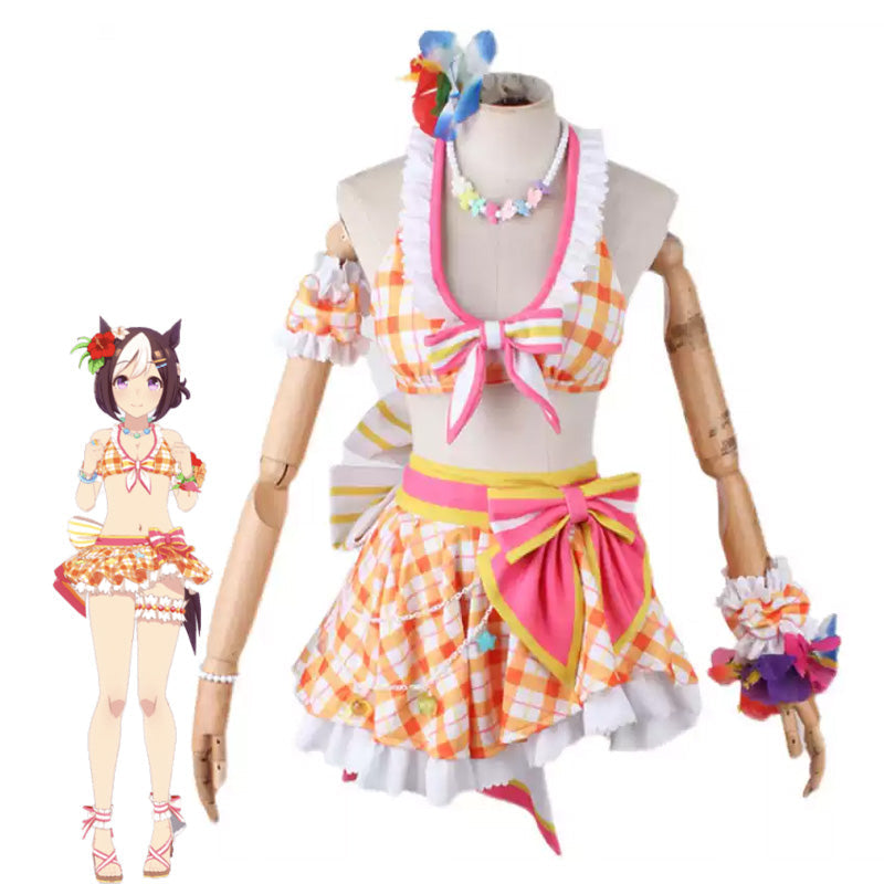 Game Uma Musume Pretty Derby Special Week Swimsuit Cosplay Costumes