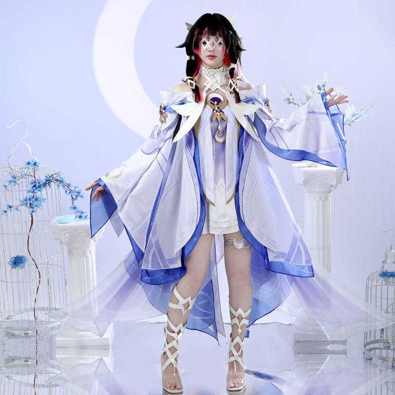 Genshin Impact Columbina Damselette Cosplay Costumes