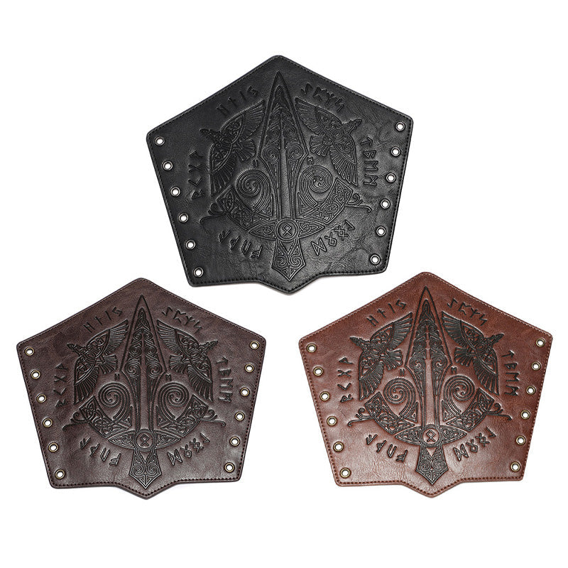 Steampunk Retro Embossed Knight Wristbands Cosplay Props