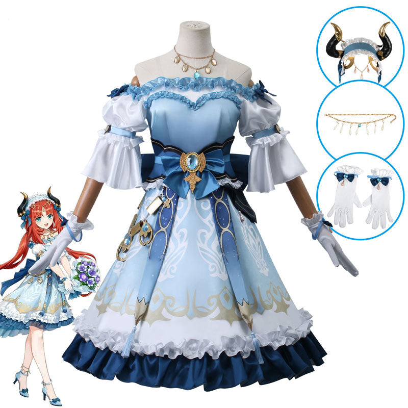 Game Genshin Impact Nilou Dress Cosplay Costumes